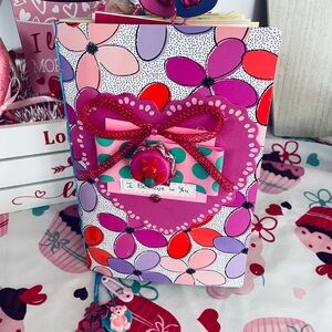 Valentine’s Day journal. Handcrafted